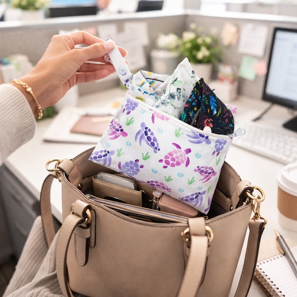 NEW 10PCS Set Reusable Washable Menstrual Pads (3)XL+(3)L+(3)M +BAG Incontinence - Picture 16 of 16